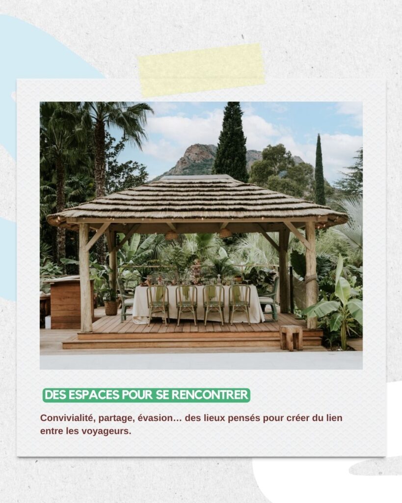 Espaces partagés convivialité Tropicana Lodge Clef verte