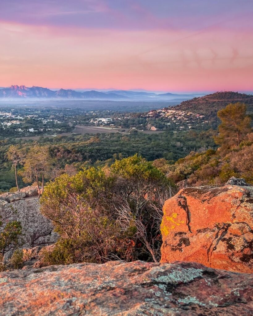 Le Blavet vue sur le Rocher de Roquebrune